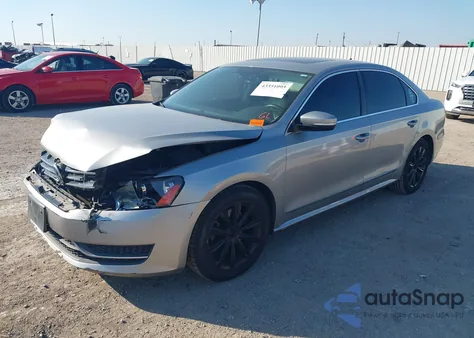 2013 Volkswagen Passat 2.5L Sel from USA, damaged, VIN 1VWCH7A30DC102214